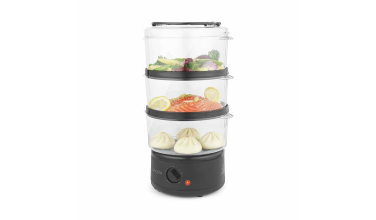 Salter Kuro 3 Tier Steamer grey, imported from the UK
