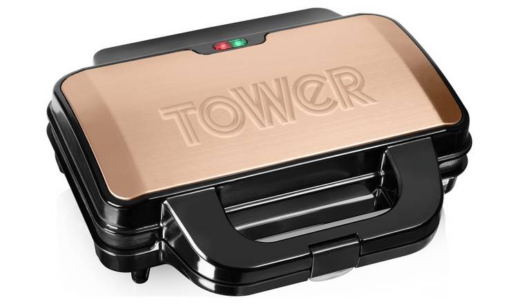 Tower T27031RG 2 Portion Sandwich Toaster - Rose Gold GOODS Argos