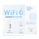 TP-Link Deco X1500 mesh Wi-Fi 6 system 3-pack, UK version