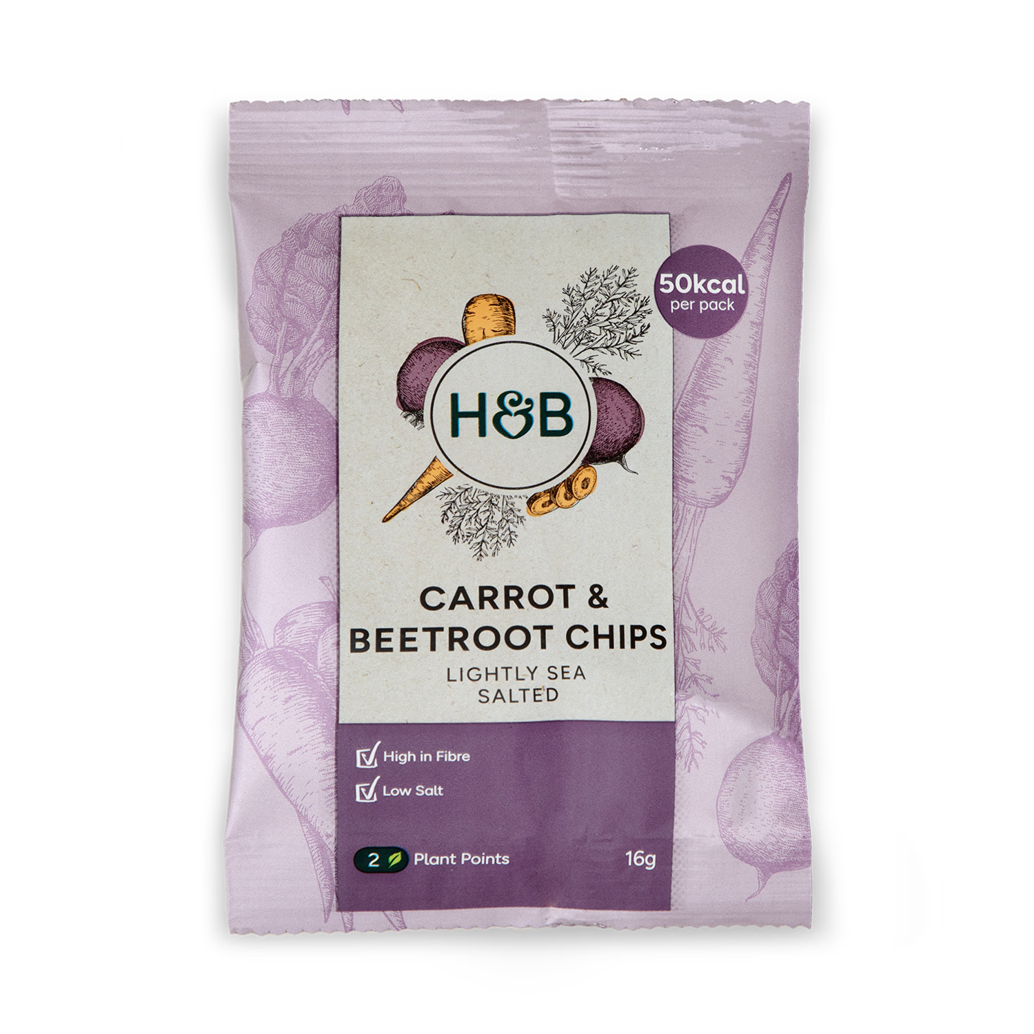 Holland & Barrett Carrot & Beetroot Vegetable Chips 16g, UK version