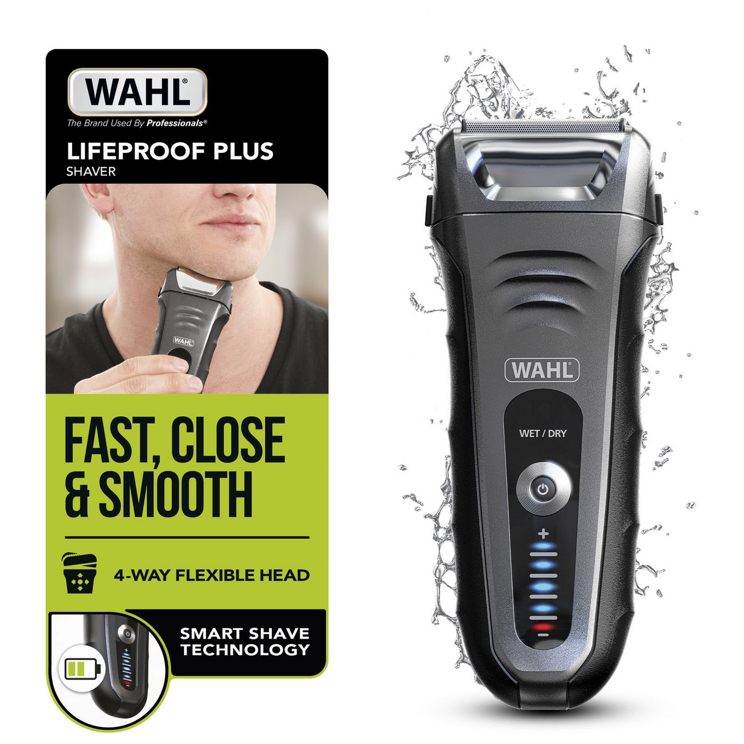 Wahl Lifeproof Plus electric shaver, imported from the UK