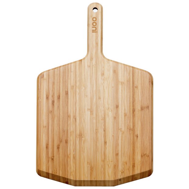 Ooni bamboo pizza peel and serving board, imported from the UK