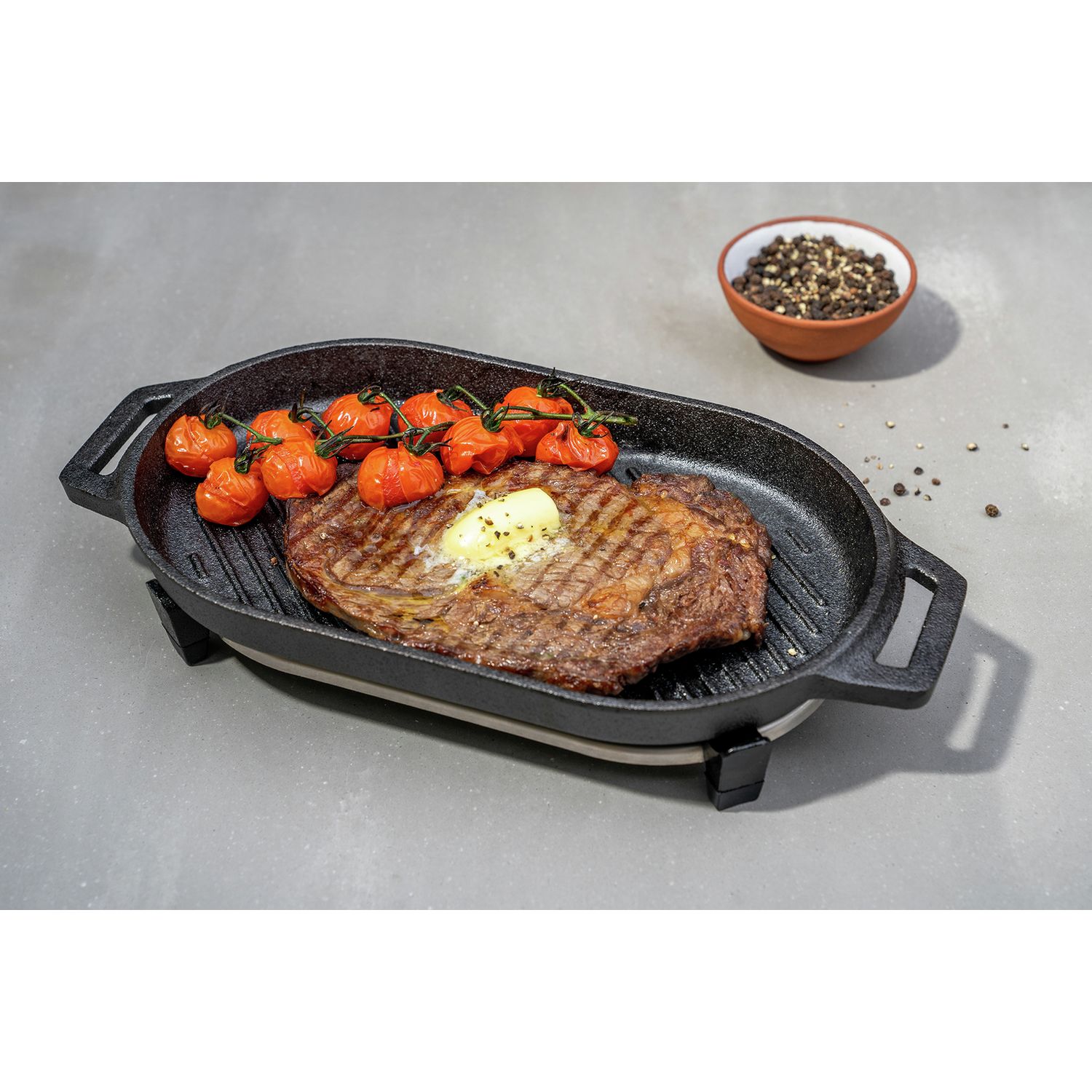 Ooni cast iron grizzler pan 17cm - British product