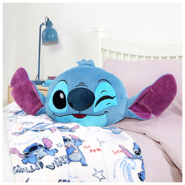 Disney Stitch shaped cushion 48x32cm (British brand)