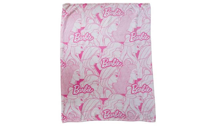 Barbie kids flannel throw pink 150x100cm - British product