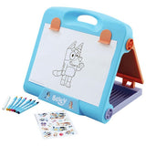 Bluey table top easel with chalkboard and drawing clips - British product