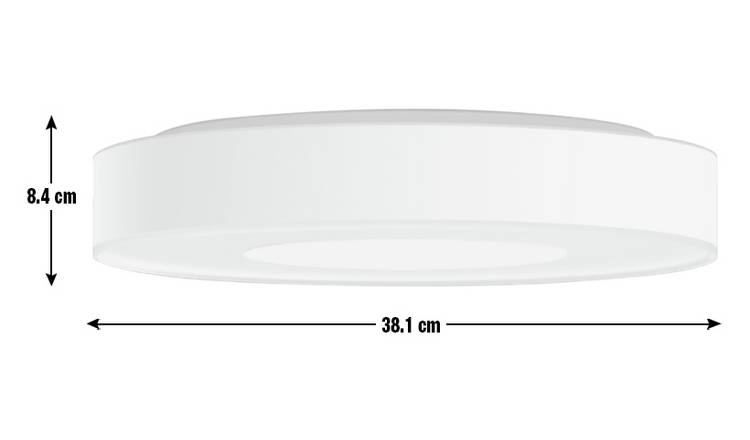 Philips LED flush ceiling light white 38cm, imported from the UK