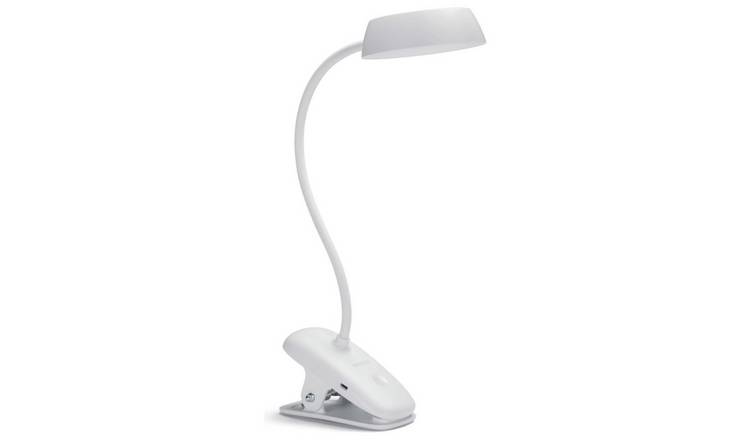 Philips Clip LED touch table desk lamp white (British brand)