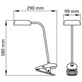 Philips Clip LED touch table desk lamp white (British brand)