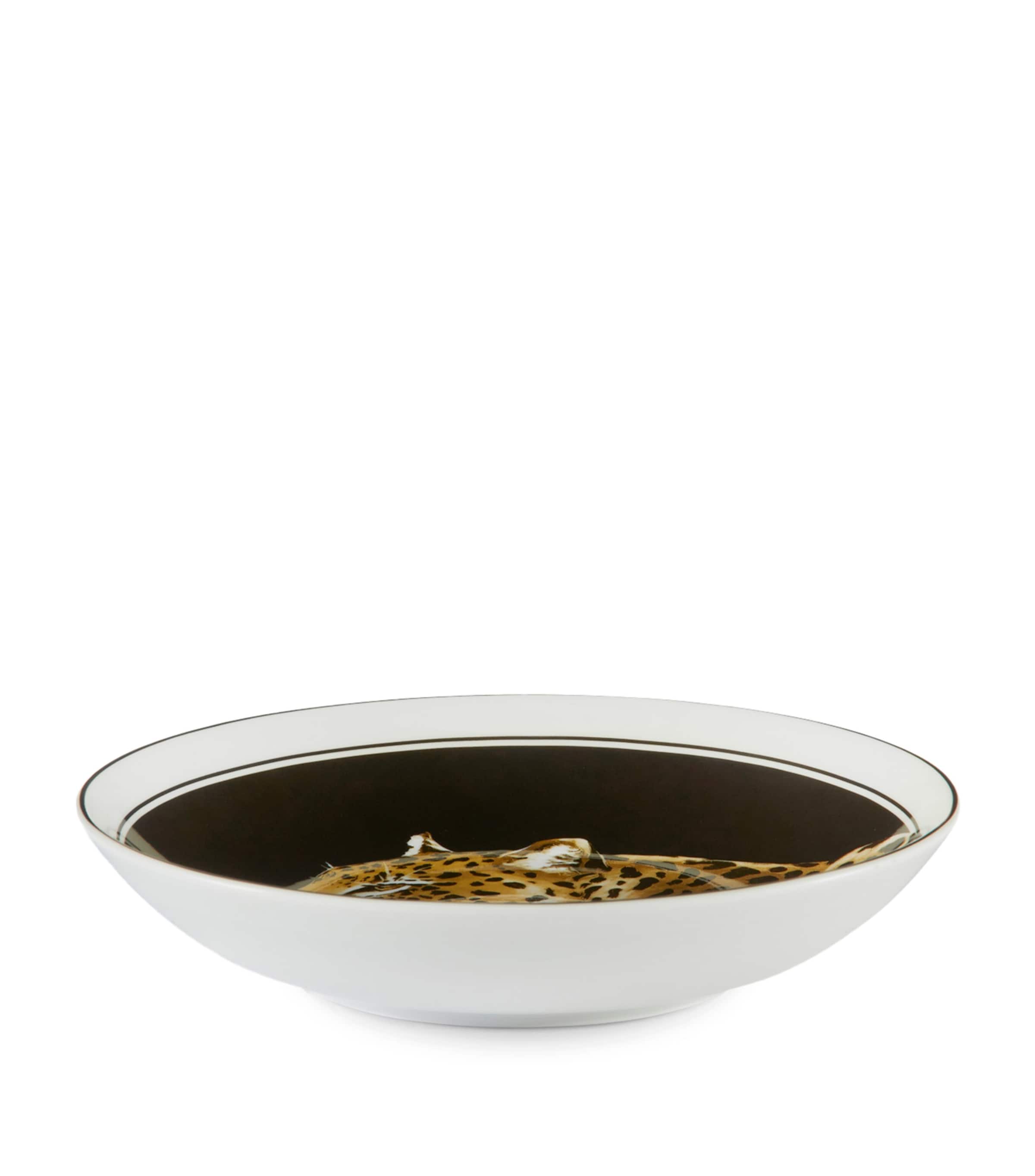 Dolce&Gabbana leopard print soup plates set of two, 20cm - British product