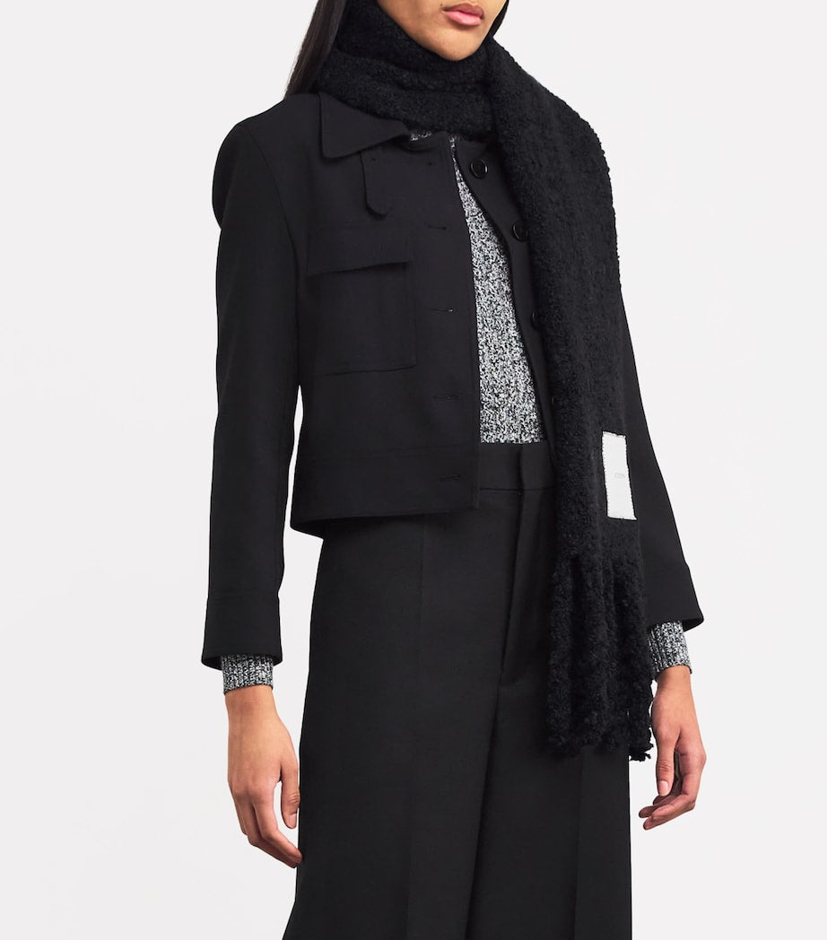 Joseph bouclé knit scarf (British brand)