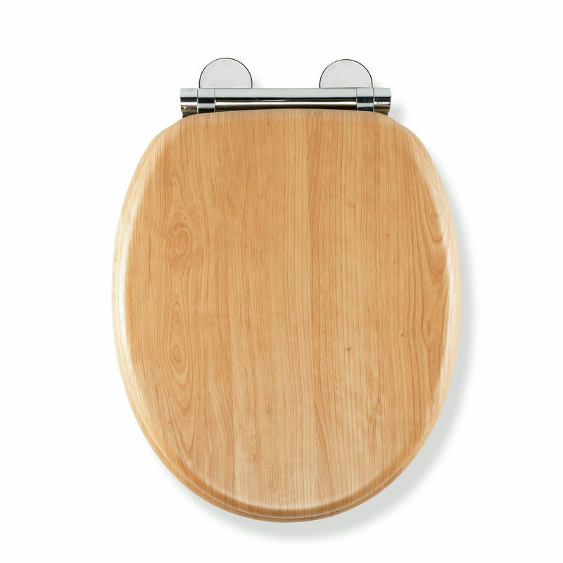 Croydex moulded wood toilet seat light oak effect (British brand)