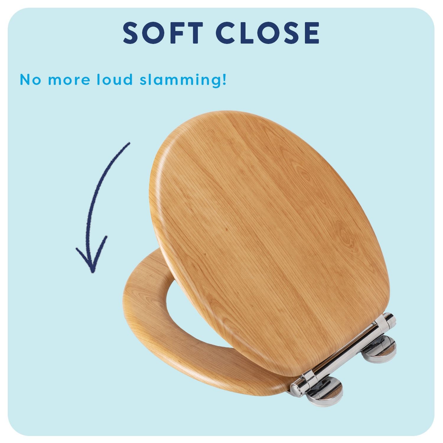 Croydex moulded wood toilet seat light oak effect (British brand)