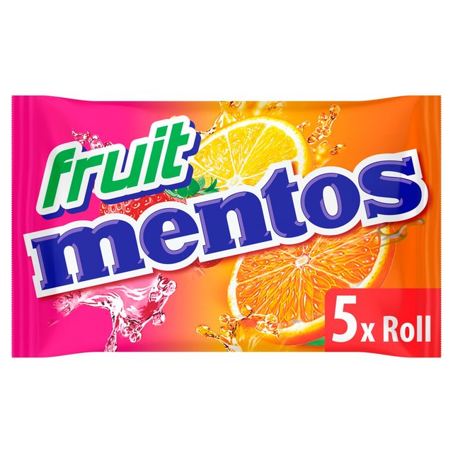 Mentos Chewy Fruit Sweets Multipack    5 x 38g GOODS M&S   