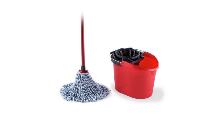 SuperMocio Microfibre Cotton Mop with Torsion Wringer Bucket GOODS Argos