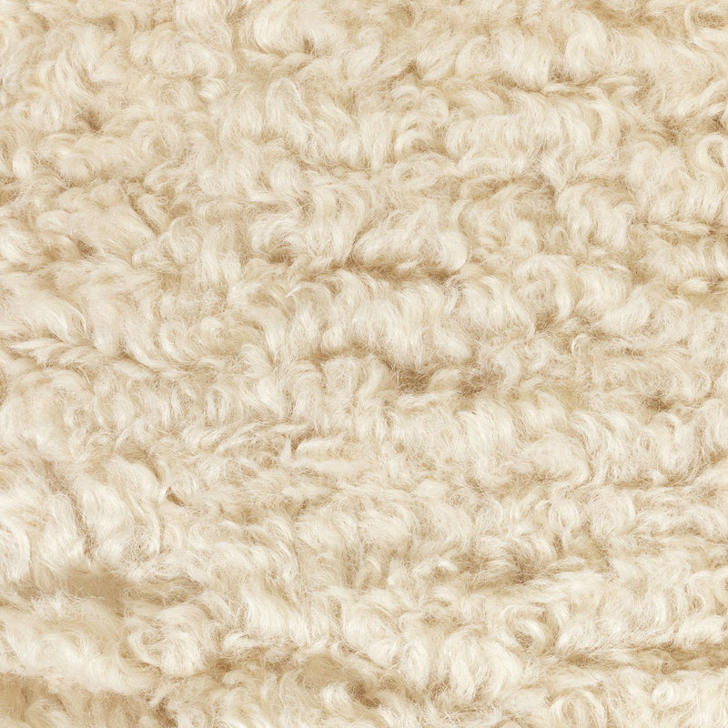 Habitat Plain Faux Shearling Cushion - Oatmeal - 50x50cm