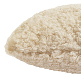 Habitat Plain Faux Shearling Cushion - Oatmeal - 50x50cm