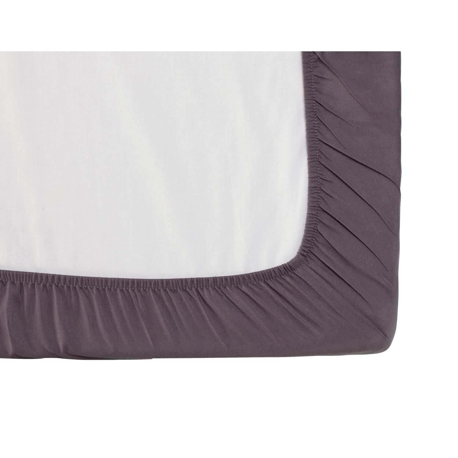 Silentnight Supersoft Plain Charcoal Fitted Sheet - Double