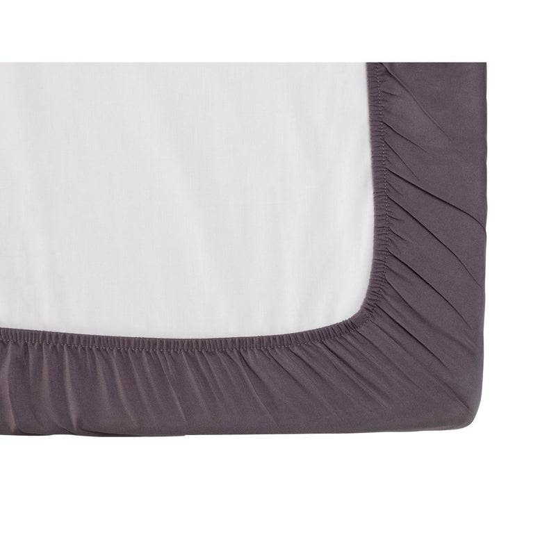 Silentnight Supersoft Plain Charcoal Fitted Sheet - Double