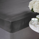 Silentnight Supersoft Plain Charcoal Fitted Sheet - Double