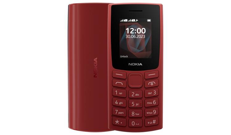 Nokia 105 mobile phone red SIM free, UK version