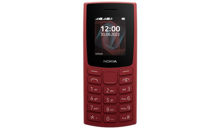 Nokia 105 mobile phone red SIM free, UK version