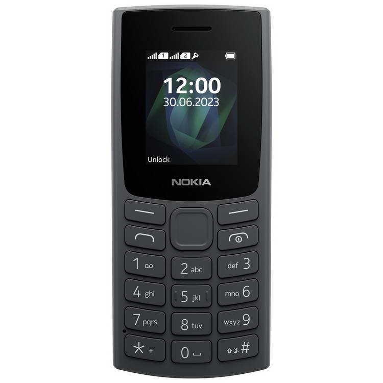 Nokia 105 mobile phone Charcoal, imported from the UK