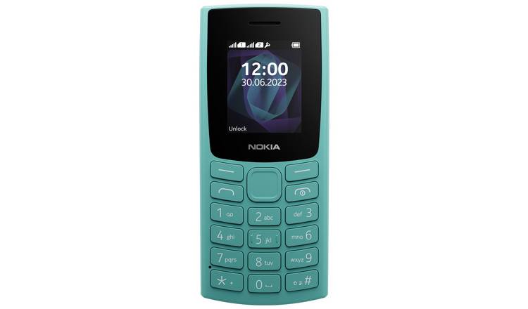 Nokia 105 mobile phone cyan (British brand)