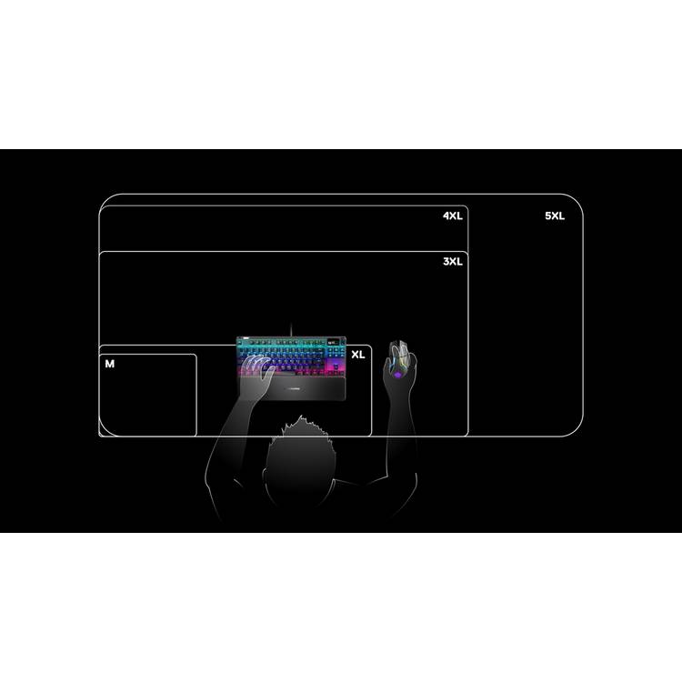 SteelSeries QcK XL mouse mat black, UK version