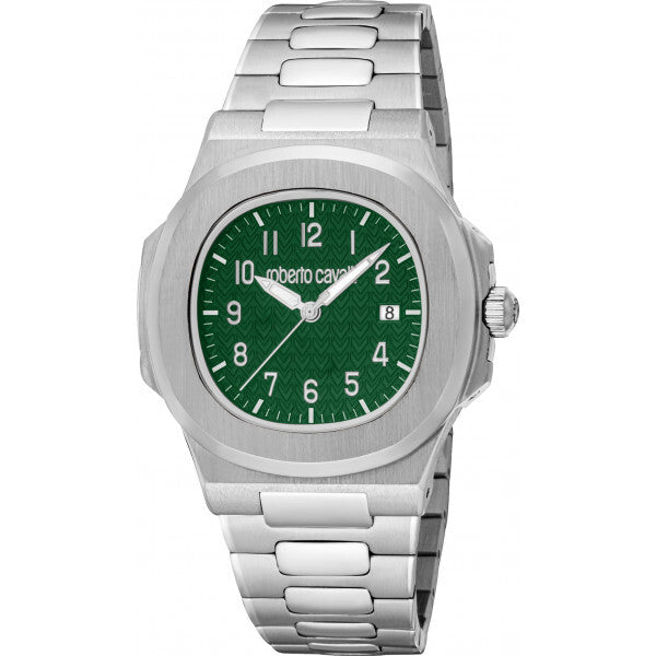 Roberto Cavalli green men's watch, UK version