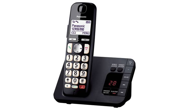 Panasonic KX-TGE820EB big button cordless phone - imported from the UK