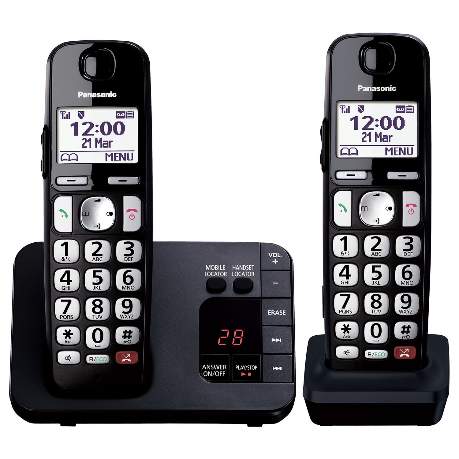 Panasonic cordless phone twin pack - British product