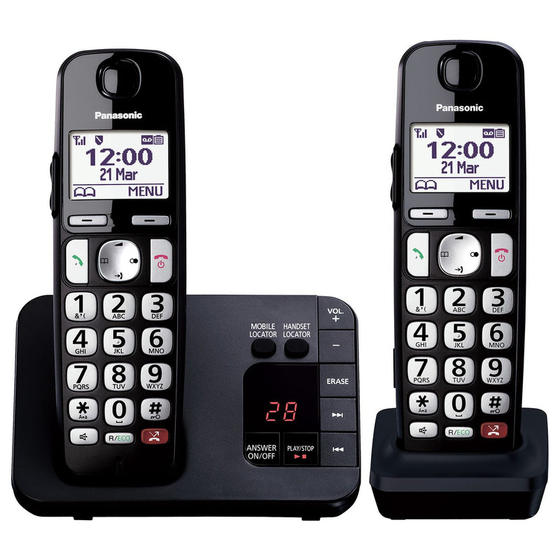 Panasonic cordless phone twin pack - British product