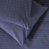Habitat navy stripe seersucker bedding set single - British product
