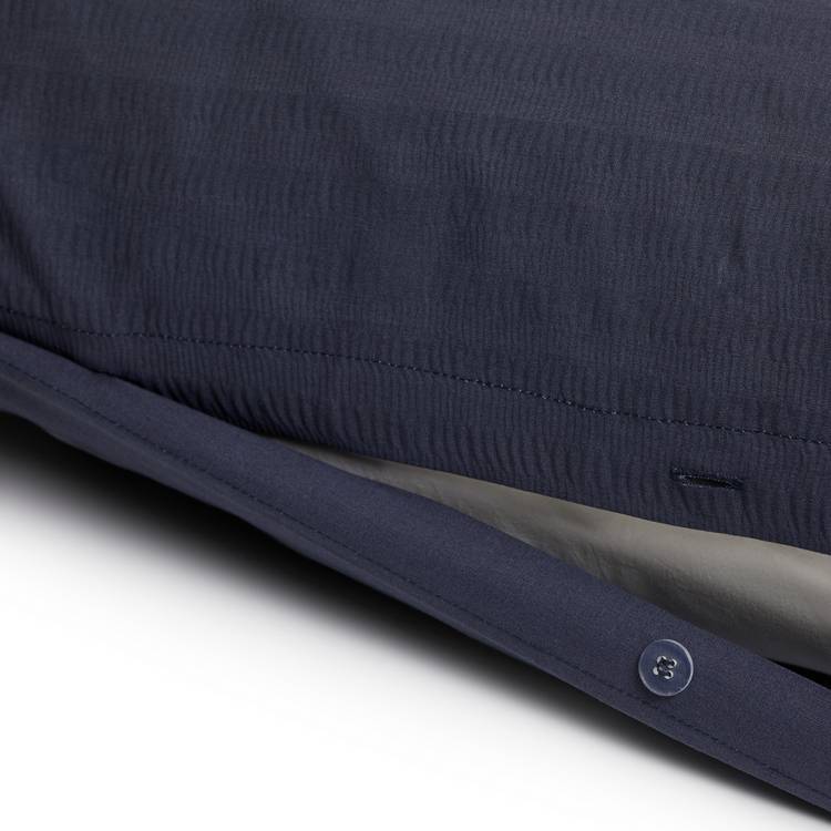 Habitat navy stripe seersucker bedding set single - British product
