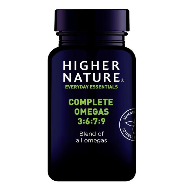 Higher Nature Everyday Essentials Complete Omegas 3 6 7 & 9 Capsules    90 per pack GOODS M&S   