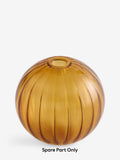 Hampton round glass shade amber orange 14cm, UK version