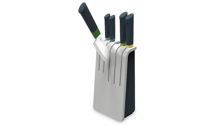 Joseph Joseph Duo 5-piece knife block set with 5 knives grey (British brand)