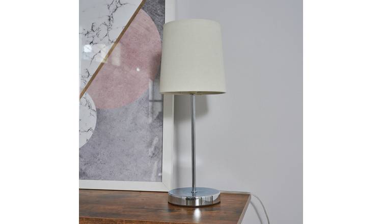 BHS touch table lamp chrome 40cm (British brand)