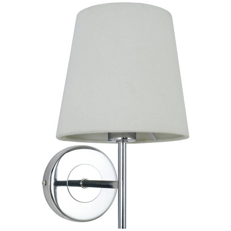 BHS wall light chrome and natural - British product