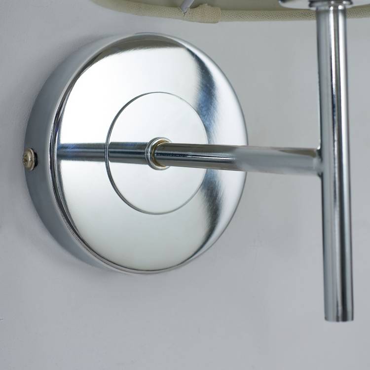 BHS wall light chrome and natural - British product