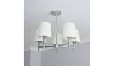 BHS Louisa semi flush ceiling light white chrome - British product