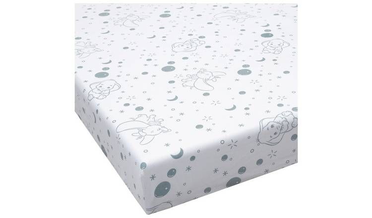 Disney Nursery Cotton Dumbo 2 Pack Fitted Sheet - Cot