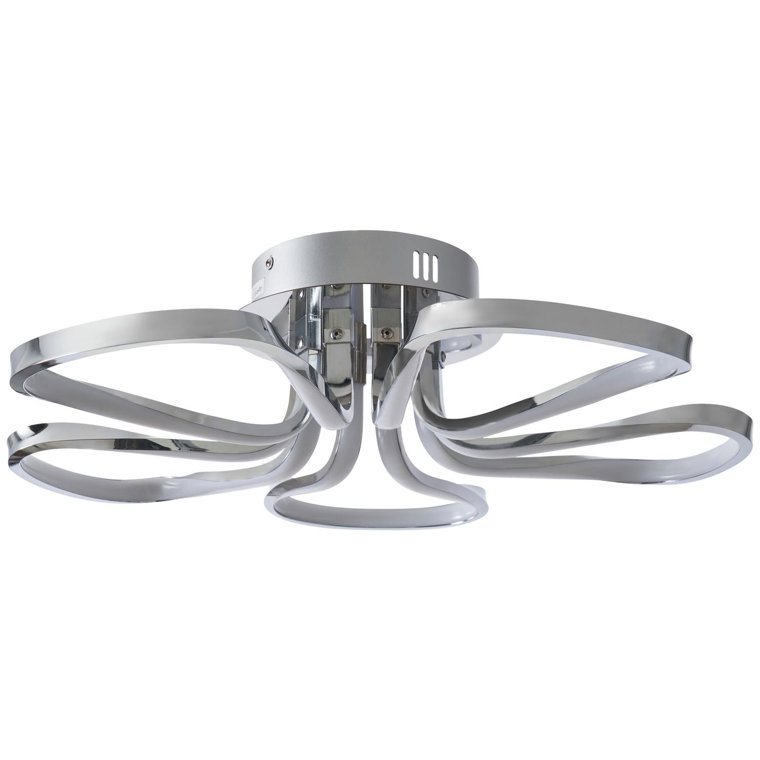 BHS Corolla chrome five petals flush ceiling light 52cm, UK version