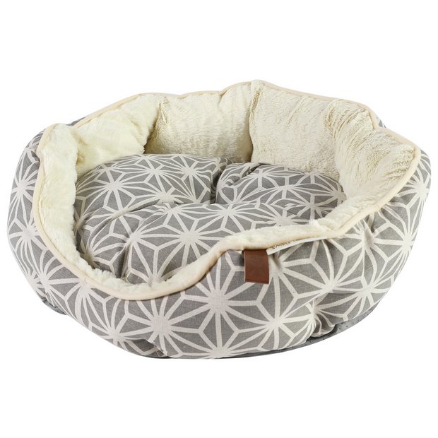 Dreampaws geometric dog bed medium, imported from the UK