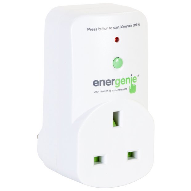 Energenie auto shut off timer plug H10cm W4cm - British product