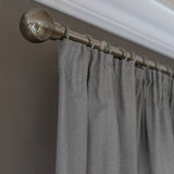 Habitat herringbone fully lined pencil pleat curtains grey 117x137cm (British brand)