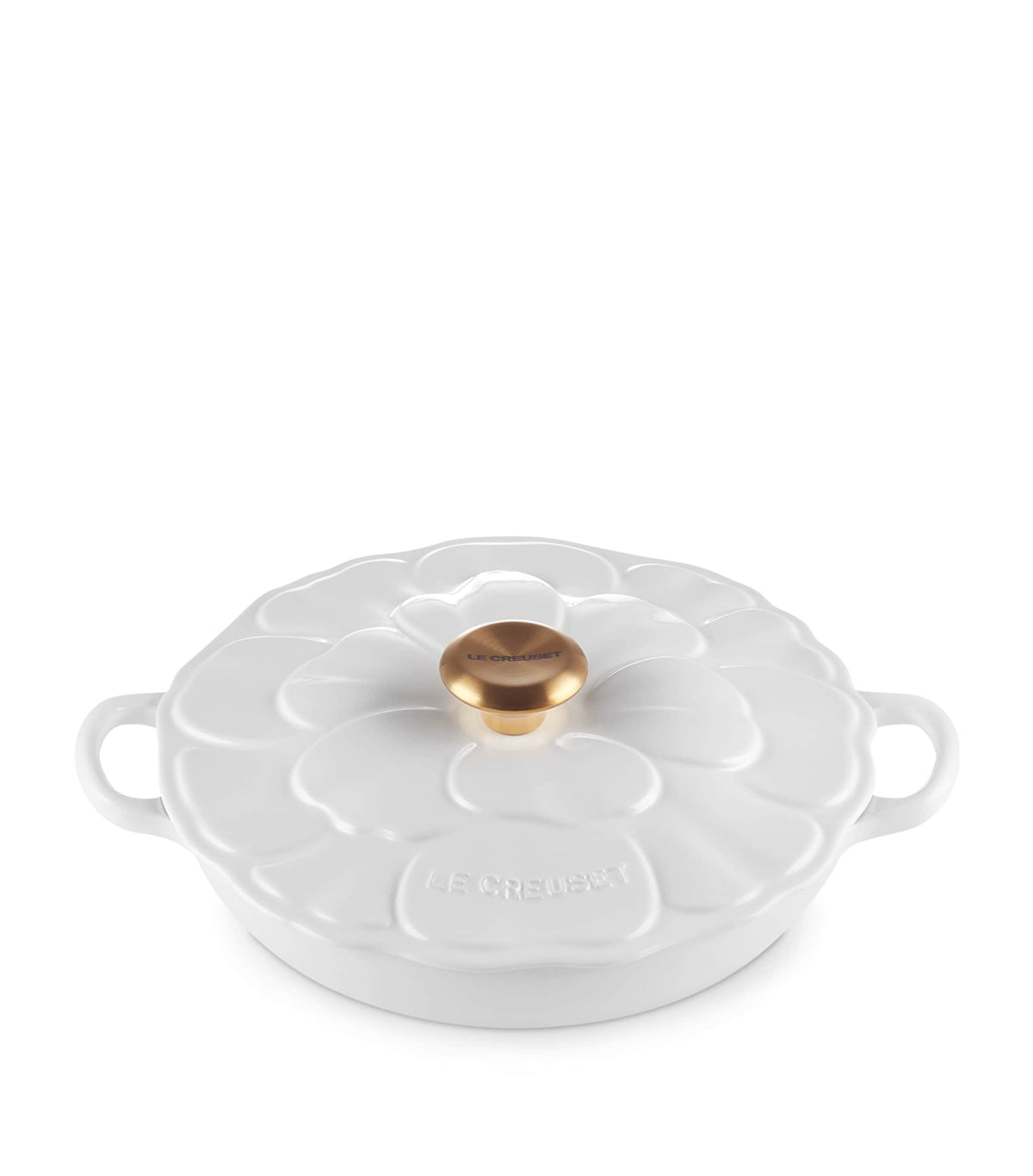 Le Creuset cast iron petal shallow casserole dish 26cm, UK version