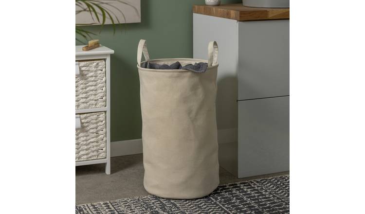 Argos Home cream laundry bag 60L (British brand)