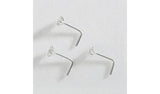 Revere cubic zirconia nose studs set of 3 (British brand)